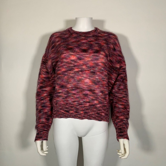 IRO Melange Sweater knitted Pink Mohair Sz XS - Picture 4 of 7